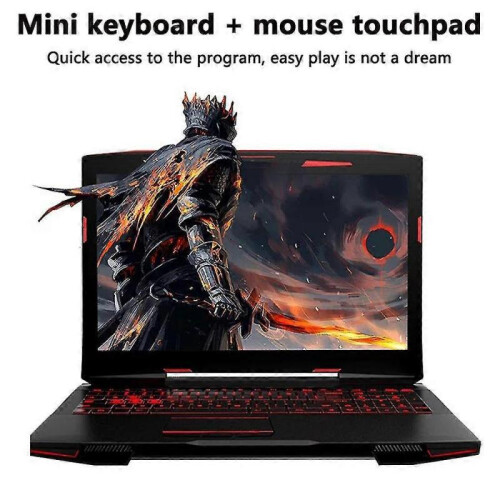 Backlit Mini Wireless Keyboard, Handheld Remote with Touchpad Mouse 1