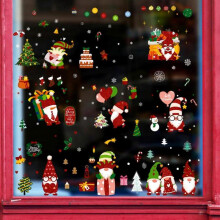 Christmas Window Stickers Window Stickers PVC Reusable Christmas Window Decorations Glass Static Stickers