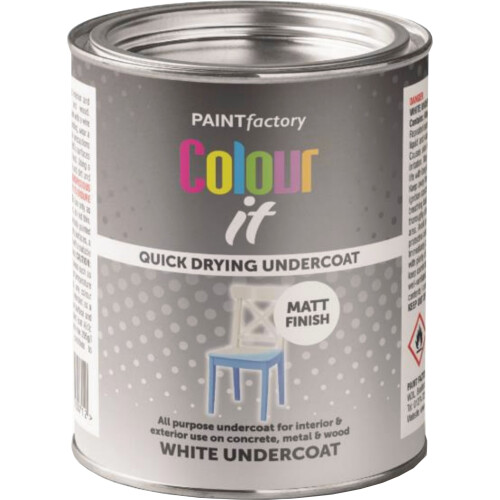 300ML WHITE UNDERCOAT PAINT MATT FINISH QUICK DRYING UNDERCOAT