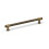 (128mm Handle) Antique Brass Knurled Handles & Knob Gold Textured 1
