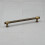 (128mm Handle) Antique Brass Knurled Handles & Knob Gold Textured 3