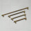 (128mm Handle) Antique Brass Knurled Handles & Knob Gold Textured 7