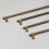 (128mm Handle) Antique Brass Knurled Handles & Knob Gold Textured 8