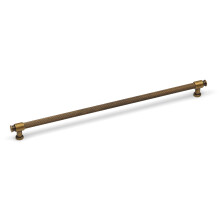 (320mm Handle) Antique Brass Knurled Handles & Knob Gold Textured