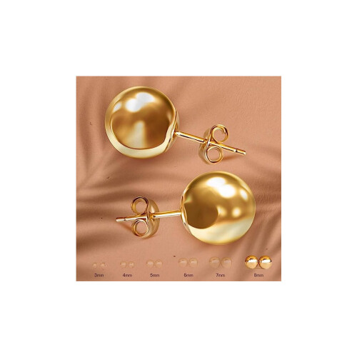 (6mm, GOLD) Premiumud korvakorut 2