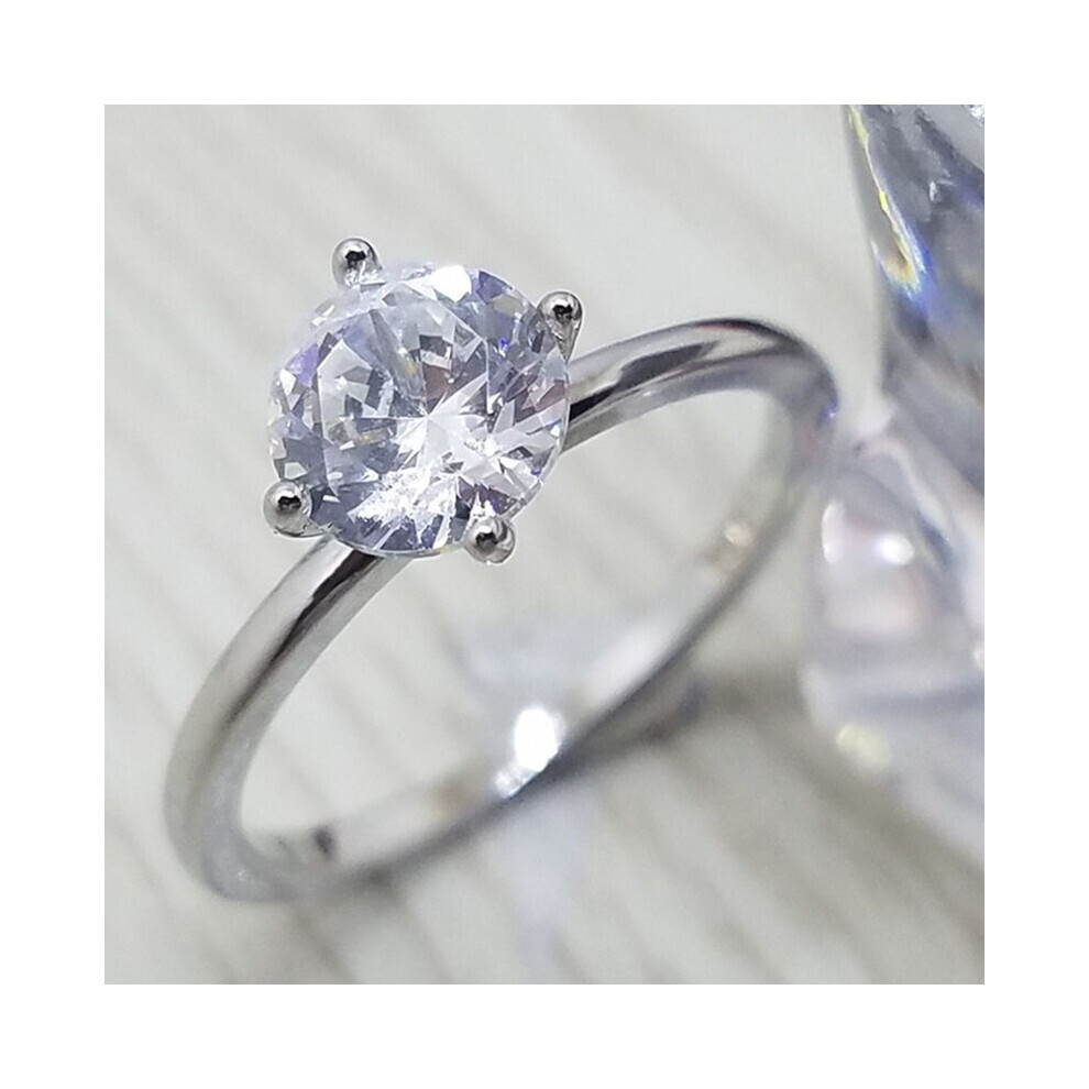 (5) Ronde Queen Cut BrilliancePlated Halo Trouw- en Verlovingsring