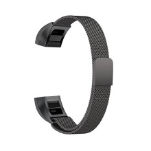 (Schwarz) Stainlessatch Band Mode Einfache Klassische Mesh Weben Fein