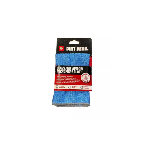 Dirt Devil Dirt Devil Glass and Window Microfibre Cloth 30 x 30 cm Blue