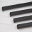 (128mm Handle) Matt Black Cupboard Handles Square D-Bar 10