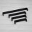 (128mm Handle) Matt Black Cupboard Handles Square D-Bar 13