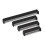 (128mm Handle) Matt Black Cupboard Handles Square D-Bar 7