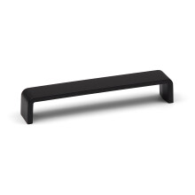 (160mm Handle) Matt Black Cupboard Handles Square D-Bar