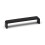 (160mm Handle) Matt Black Cupboard Handles Square D-Bar 1