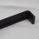 (160mm Handle) Matt Black Cupboard Handles Square D-Bar 5