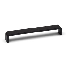 (192mm Handle) Matt Black Cupboard Handles Square D-Bar