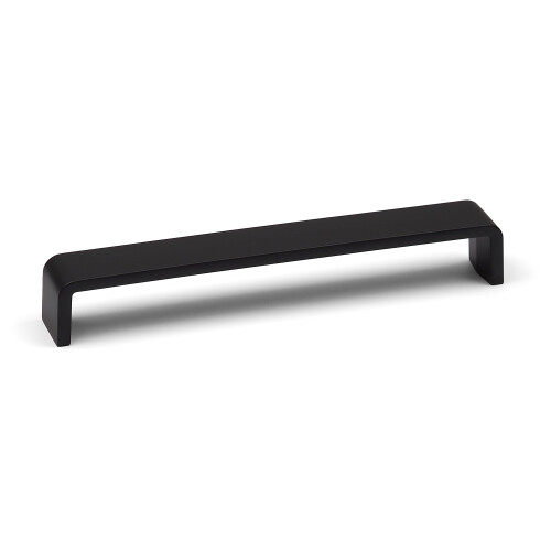(192mm Handle) Matt Black Cupboard Handles Square D-Bar