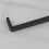 (192mm Handle) Matt Black Cupboard Handles Square D-Bar 5