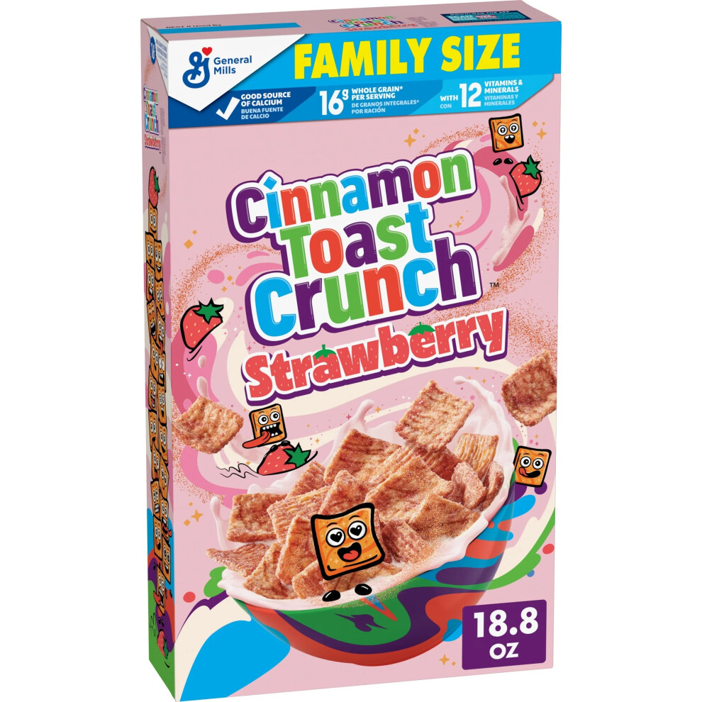 Cinnamon Toast Crunch Strawberry Cereal Family Size (532G)