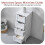 (White) Priano 4 Drawer Freestanding Storage Bathroom Unit 2