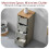 (Grey & Oak) Priano 4 Drawer Freestanding Storage Bathroom Unit 12