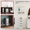 (White) Priano 4 Drawer Freestanding Storage Bathroom Unit 4