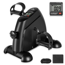 (black) Uten Mini Exercise Bike, Portable Pedal Exerciser Resistance Cycle ,Hand and Leg Fitness Exercise Machine,for Indoor Gym Office Fit