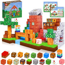 (Default) Magnetopia Magnetic Blocks - 100 PCS Magnet Building Cube Game,Stacking Toy magnet blocks,Suitable for over 3+ years old