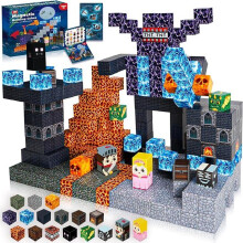 (Default) Magnetic Blocks - 100PCS Build Magnet Dark Mechanical Guardian Castle World -Suitable for children over 3+ years - magnet blocks