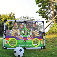 (Multicolor, 1 set) Portable Folding Soccer Goal with Scoreboard, 1 Set Outdoor Indoor Soccer Goal with Football & Pump, Football Kits Soccer Accessories