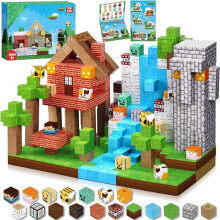 (Default) Magnetic Blocks 150PCS Magnetic Building Blocks Magnetic Tiles Stacking, Build Mine Magnet World Set, Magic cubes magnet blocks STEM Sensory Toys