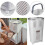 (Default) Lushhub 3 Compartment Laundry Baskets Laundry Sorter Rolling Laundry Hamper Organiser Plastic Lightweight Smooth - White 2