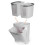 (Default) Lushhub 3 Compartment Laundry Baskets Laundry Sorter Rolling Laundry Hamper Organiser Plastic Lightweight Smooth - White 8