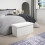 (Default) OHS Ottoman Boucle Storage Box Folding Footstool Space Saving 3