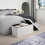 (Default) OHS Ottoman Boucle Storage Box Folding Footstool Space Saving 7
