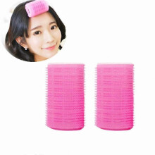 2 Pack Plastic Double Layer Hair Rollers Curlers Hair Styling Tools, DIY Self-Adhesive Air Bang Curlers