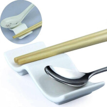 Ceramic Chopsticks Rest Rack Set of 6pcs,Chinese Style Dinner Spoon Stand Knife Fork Holder Chopsticks Stand