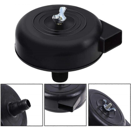 2 Piece Compressor Filters, 16mm 3/8pt Male Thread Silent Compressor for Air Compressor (Black) 1
