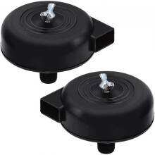 2 Piece Compressor Filters, 16mm 3/8pt Male Thread Silent Compressor for Air Compressor (Black)