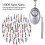 5 Pack 140db Personal Security Alarm Keychain with Led Light,personal Alarm 4