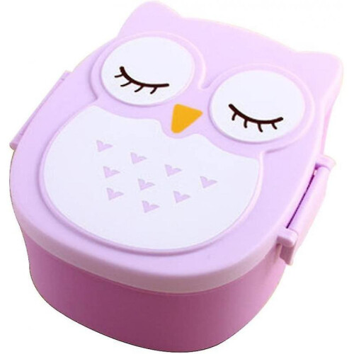 Double Layer Owl Lunch Box for Kids 1