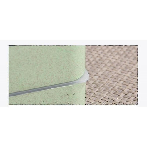 Straw Double Layers Lunch Spoon Healthy Material Microwave Wheat 2