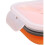 Silicone Folding Two Grid Lunch Box with Spoon Easy To Carry Buckle Seal 4