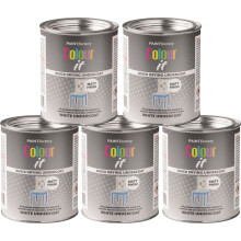5 x 300ML WHITE UNDERCOAT TIN PAINT MATT FINISH QUICK DRYING