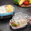 Stainless Steel Lunch Box Compartments Leak-proof Thermal Removable Handle Box 4
