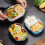Stainless Steel Lunch Box Compartments Leak-proof Thermal Removable Handle Box 3