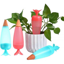 4 Pcs Plant Watering Globes Plastic Self Watering Spike Bulbs Automatic Watering Drippers Irrigation Devices