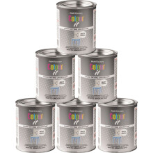 6 x 300ML WHITE UNDERCOAT TIN PAINT MATT FINISH QUICK DRYING