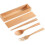 Wood Cutlery Set Chopsticks Spoon Fork Kit with Case Reusable Tableware Camping Flatware 2