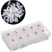 Natural False Nails Oval French Acrylic Nails Artificial Nails Tips for Girls Women Natural Color (500 Pieces,10 Sizes)