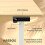 AREBOS AREBOS electrically height-adjustable desk 140x60 cm | Memory function | Adjustable computer desk 72-118 cm | Standing desk | Stand-sit desk | Beige 5